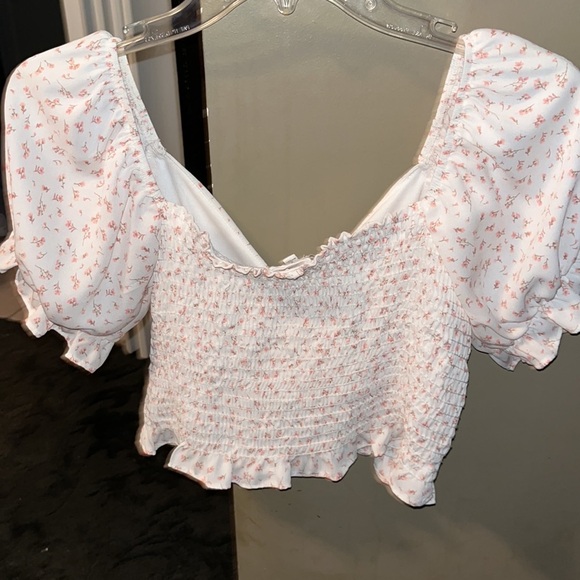 LELIS Floral Crop Top Size Small - Picture 3 of 3